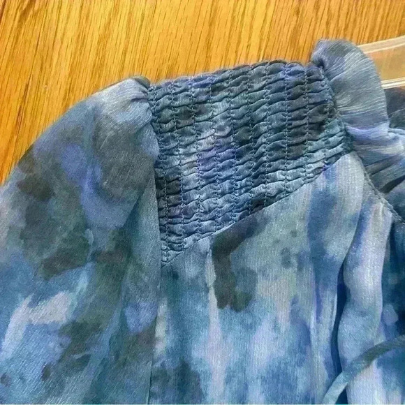 OPT Flowy Midi Dress|Multi blue|Elastic waist|Size M|Easter|Wedding guest - Picture 9 of 11